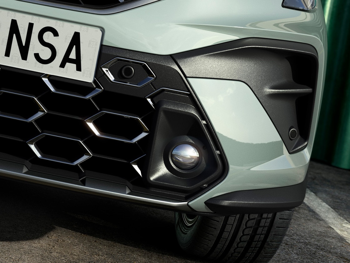 SEAT Arona close-up shot of one of its foglamps