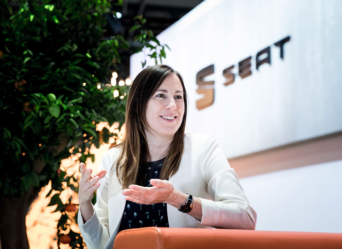 Leyre Olavarria, gerente de Infotainment y Connected Car