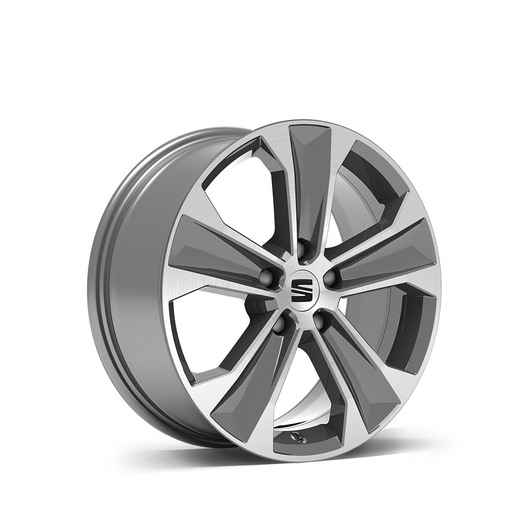 New SEAT ateca 17 inch 36 1 alloy wheel nuclear grey machined