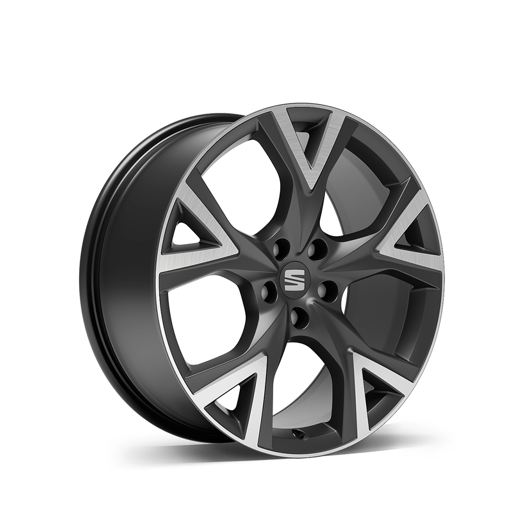 New SEAT ateca 19 inch 36 9 alloy wheel cosmo grey machined