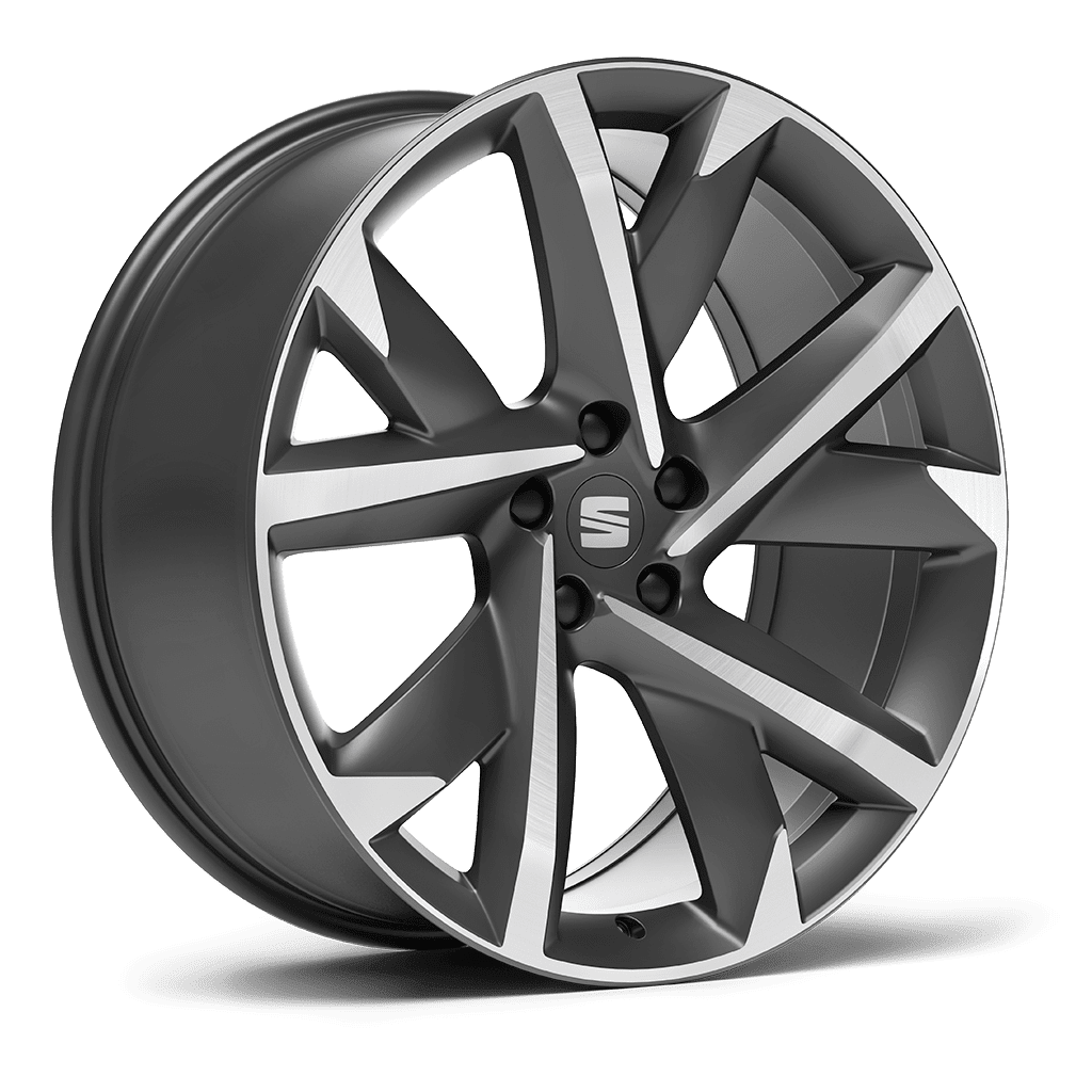 SEAT Tarraco SUV 7 seater design alloy wheels 20 inch machined Cosmo Grey