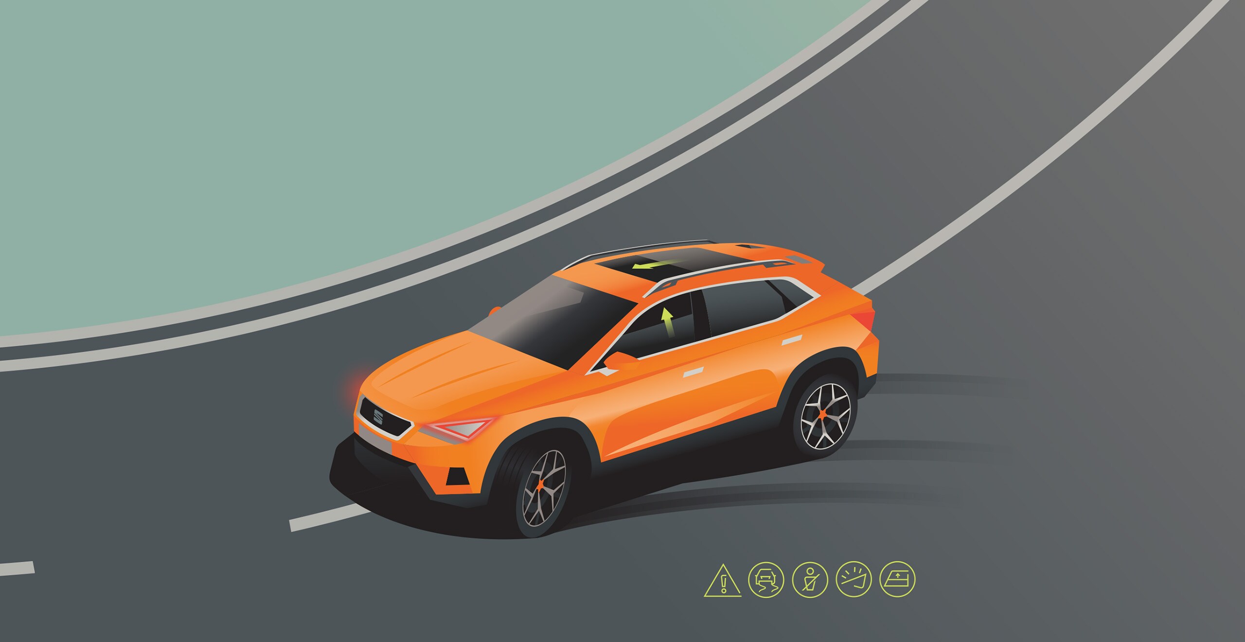New SEAT Tarraco SUV 7 seater safety features Traffic Sign Recognition