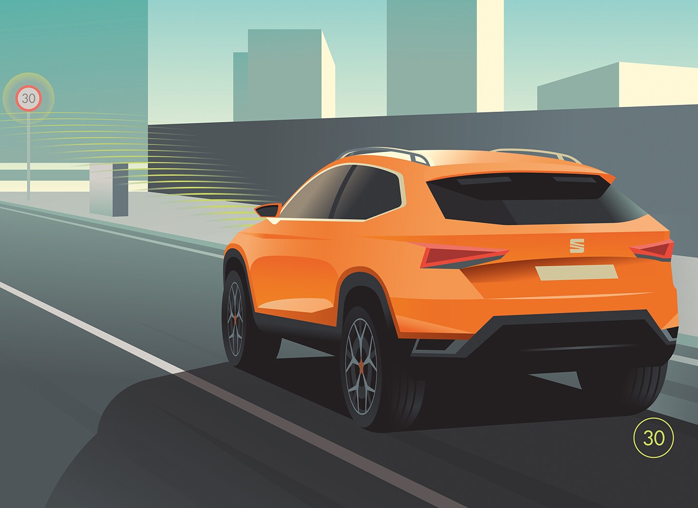 SEAT Tarraco SUV 7 seater safety features Traffic Sign Recognition