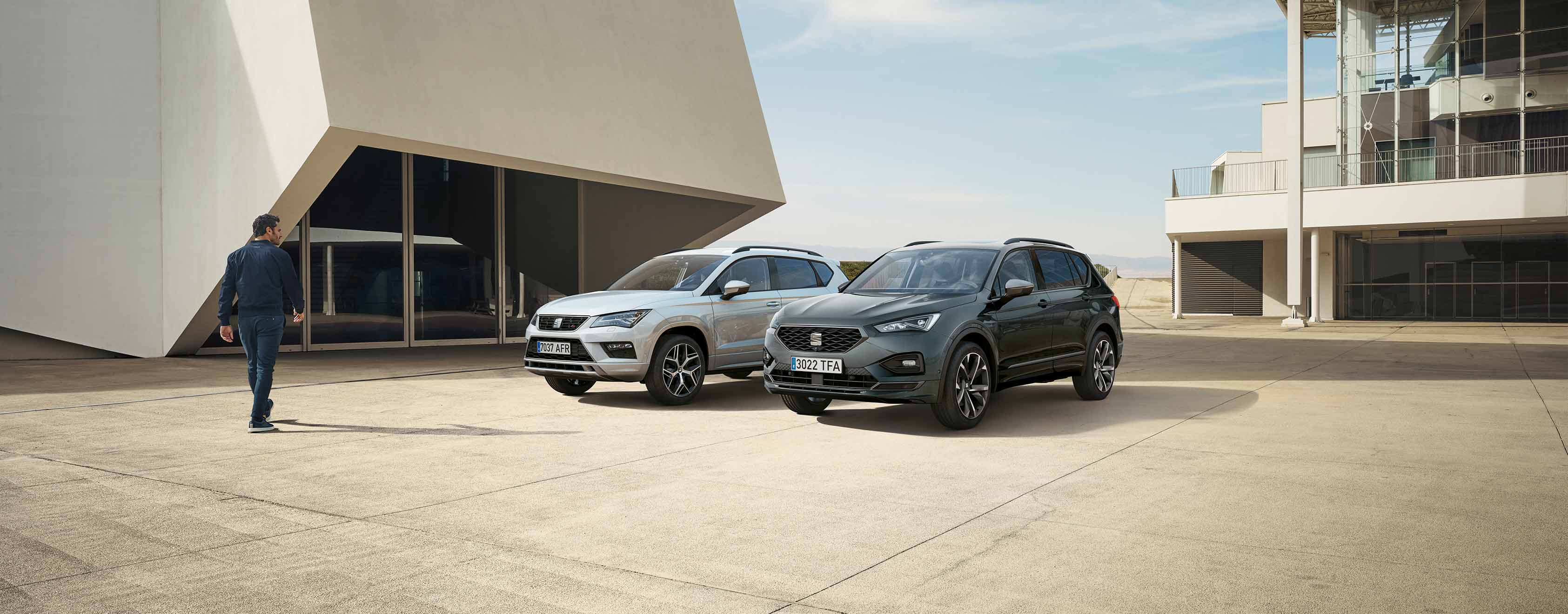 SEAT company cars nevada white and dark camouflage