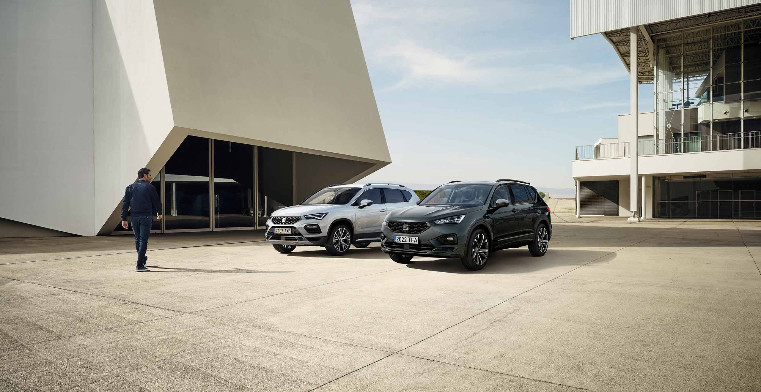 SEAT company cars nevada white and dark camouflage